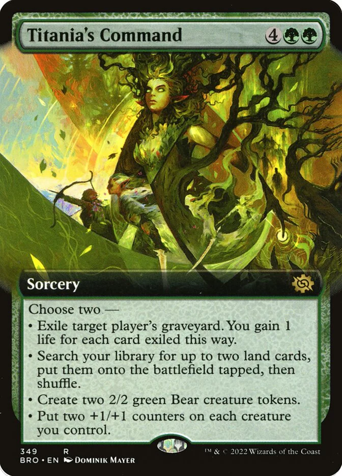 Titania's Command 349/287 (The Brothers' War)  - Foil