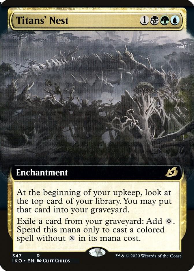 Titans' Nest 347/274 (Ikoria: Lair of Behemoths)  - Extended Art Foil