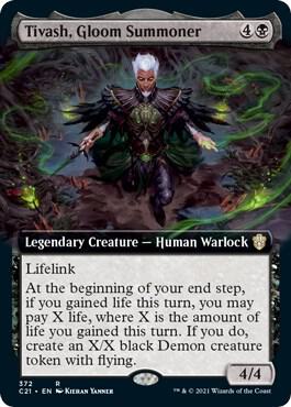 Tivash Gloom Summoner Extended Art 372/81 (Commander 2021)