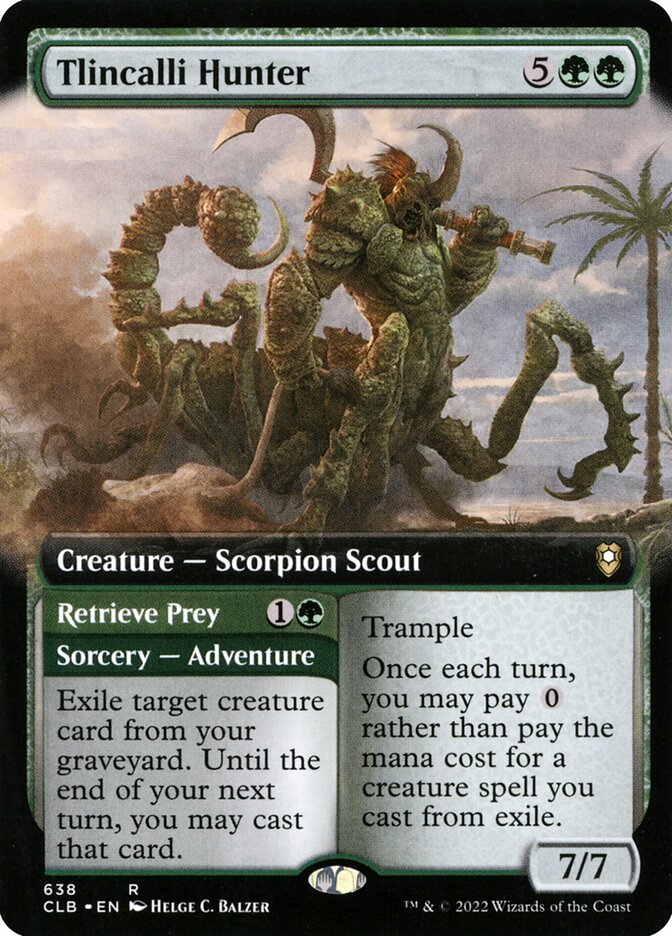 Tlincalli Hunter // Retrieve Prey 638 (Commander Legends: Battle for Baldur's Gate)