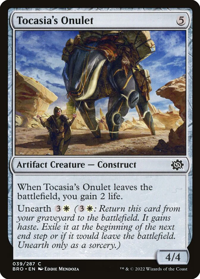 Tocasia's Onulet 39/287 (The Brothers' War)  - Foil