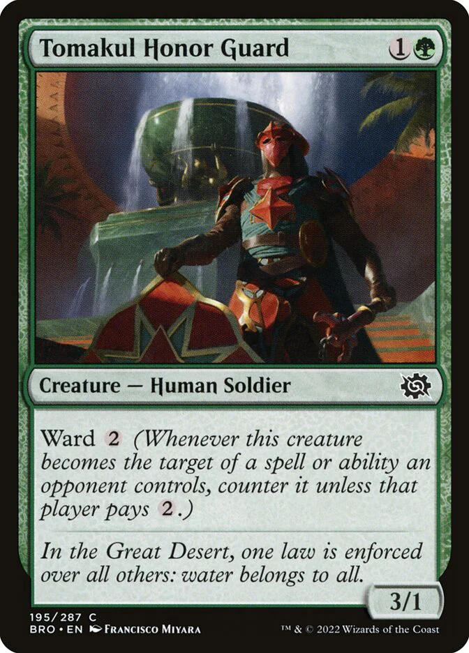 Tomakul Honor Guard 195/287 (The Brothers' War) - Foil