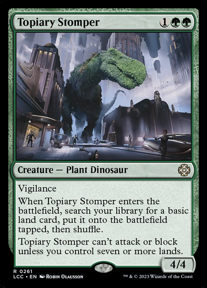 Topiary Stomper 261/370 (Commander: The Lost Caverns of Ixalan)