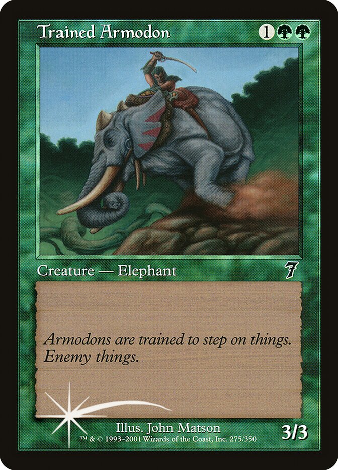 Trained Armodon 275★/350 (7th Edition)  - Foil