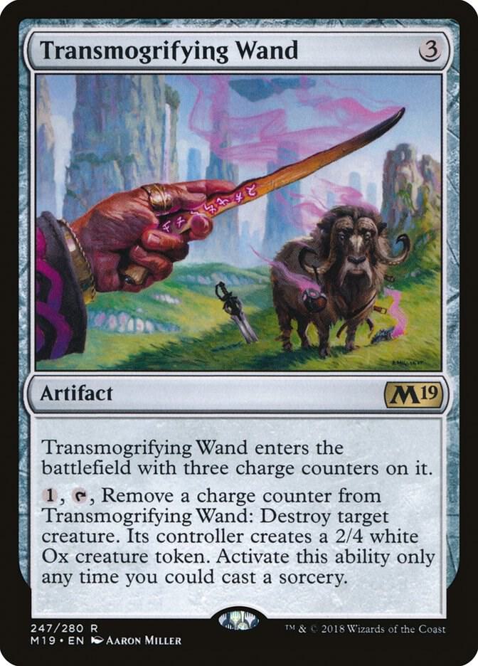 Transmogrifying Wand 247/280 (Core Set 2019)  - Foil