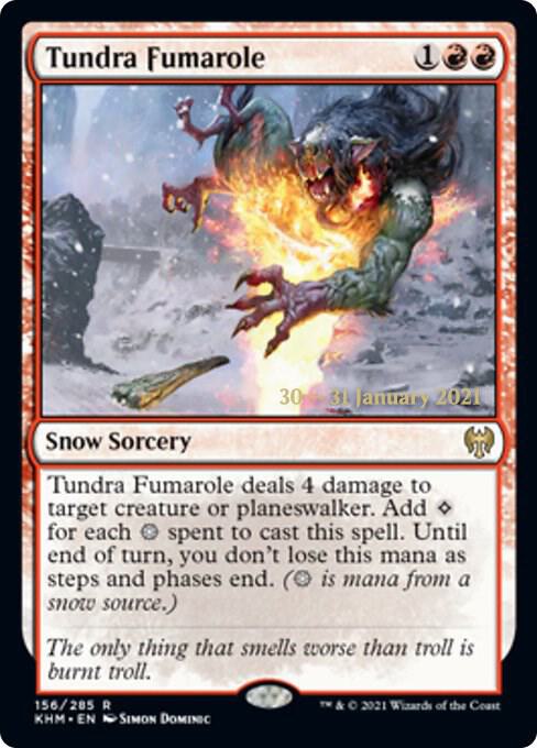 Tundra Fumarole 156s/1 (Prerelease Cards)  - Foil