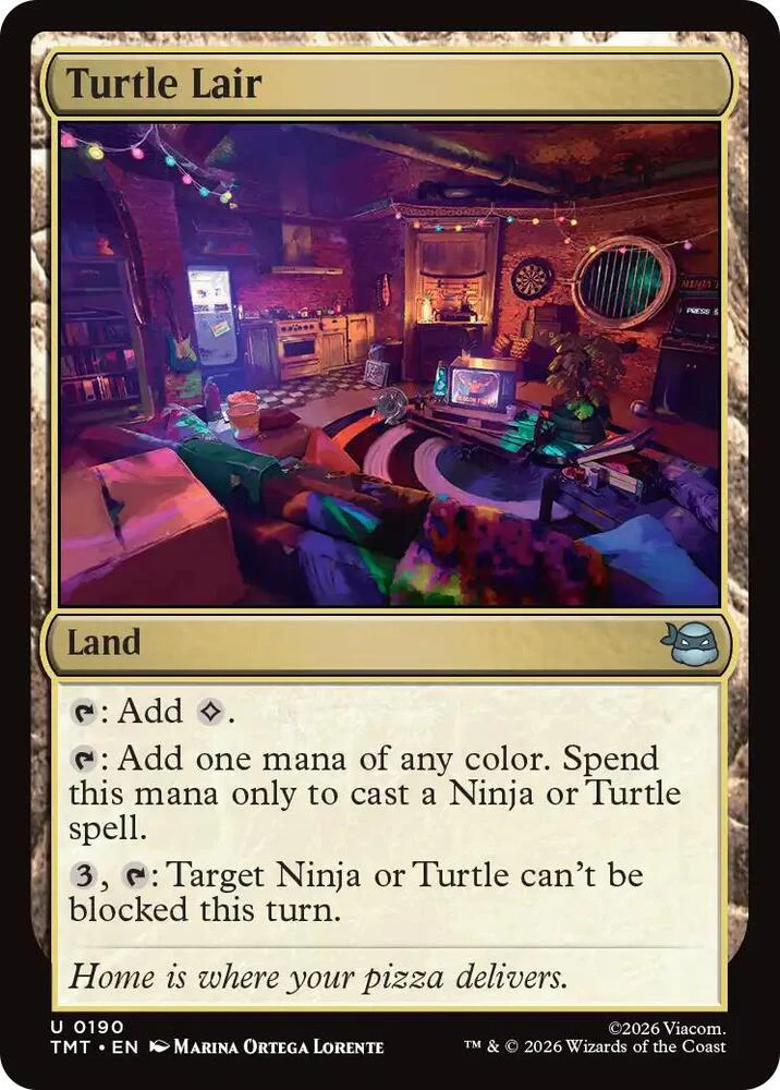 Turtle Lair 190/190 (Teenage Mutant Ninja Turtles) - Foil