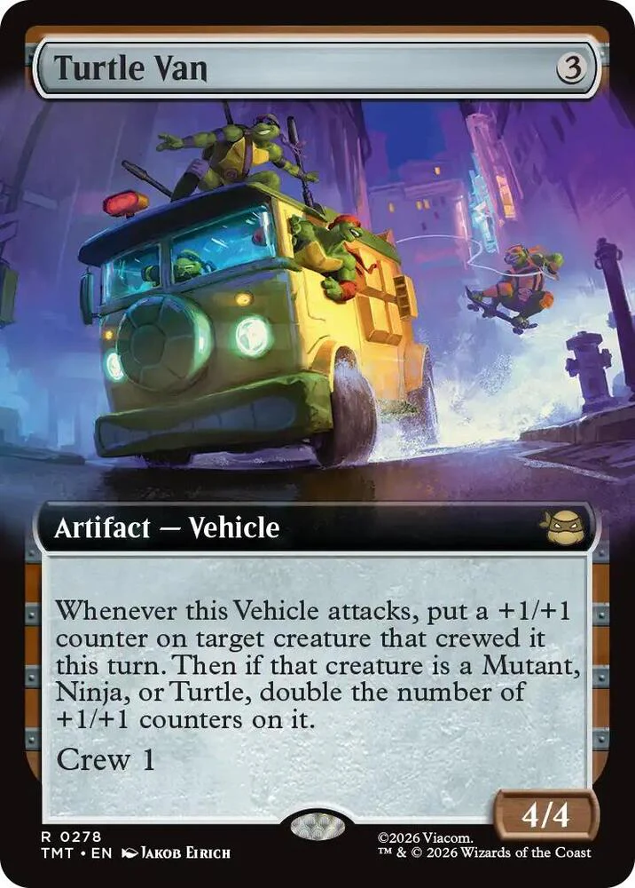 Turtle Van Extended Art (Dupe) 278 (Teenage Mutant Ninja Turtles)