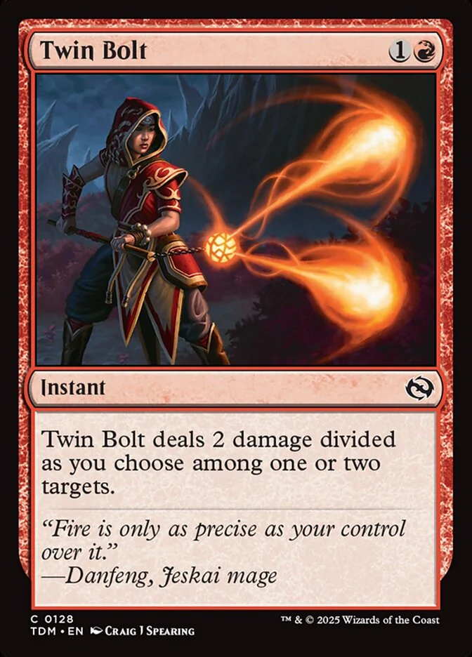 Twin Bolt 128/291 (Tarkir: Dragonstorm)  - Foil