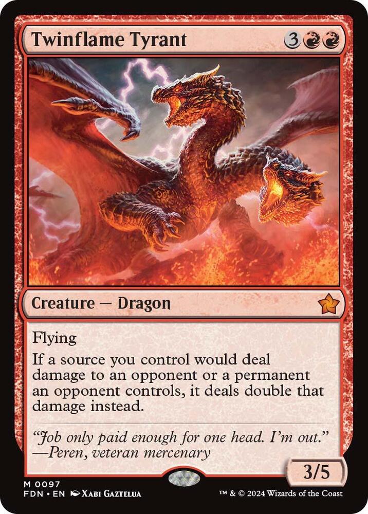 Twinflame Tyrant 97/291 (Foundations)