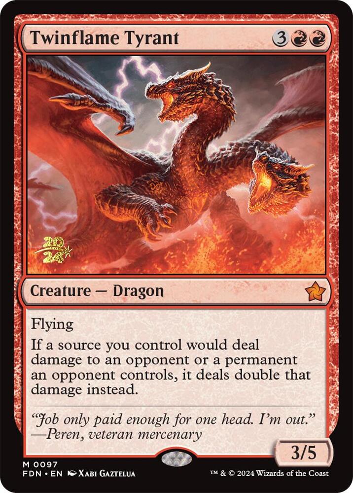 Twinflame Tyrant 97s/101 (Prerelease Cards)  - Foil