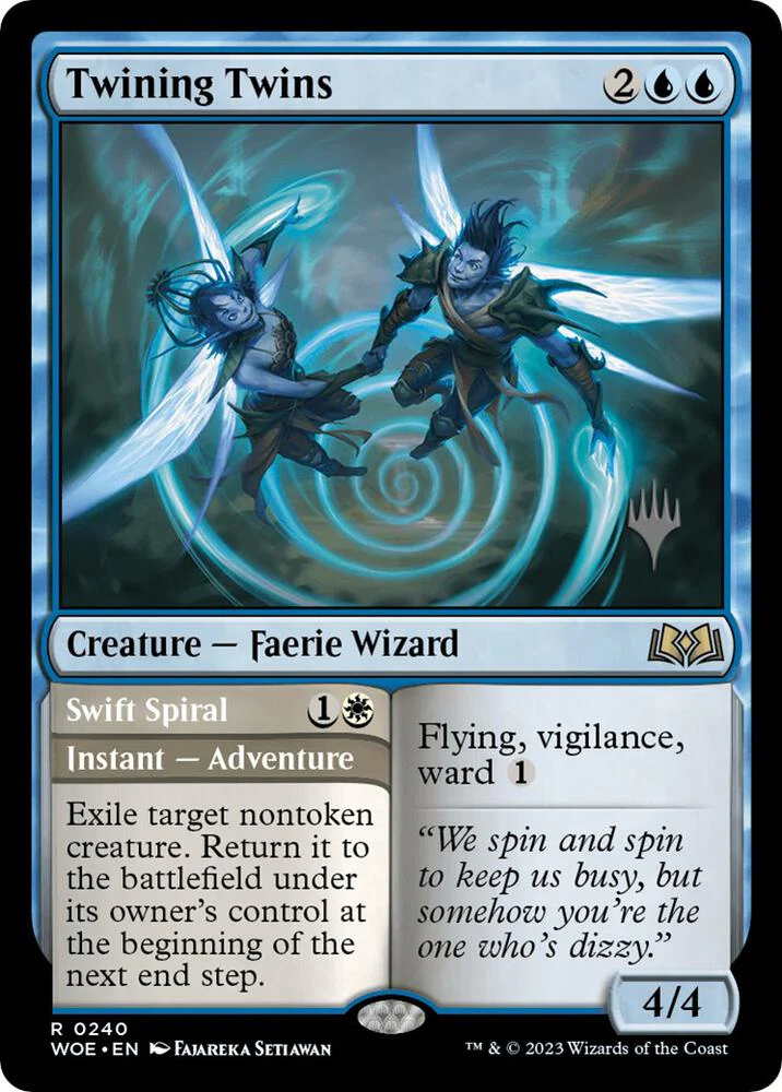 Twining Twins 240p/200 (Promo Pack: Wilds of Eldraine)  - Foil