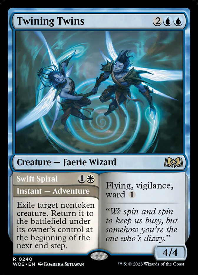 Twining Twins // Swift Spiral 240/276 (Wilds of Eldraine)