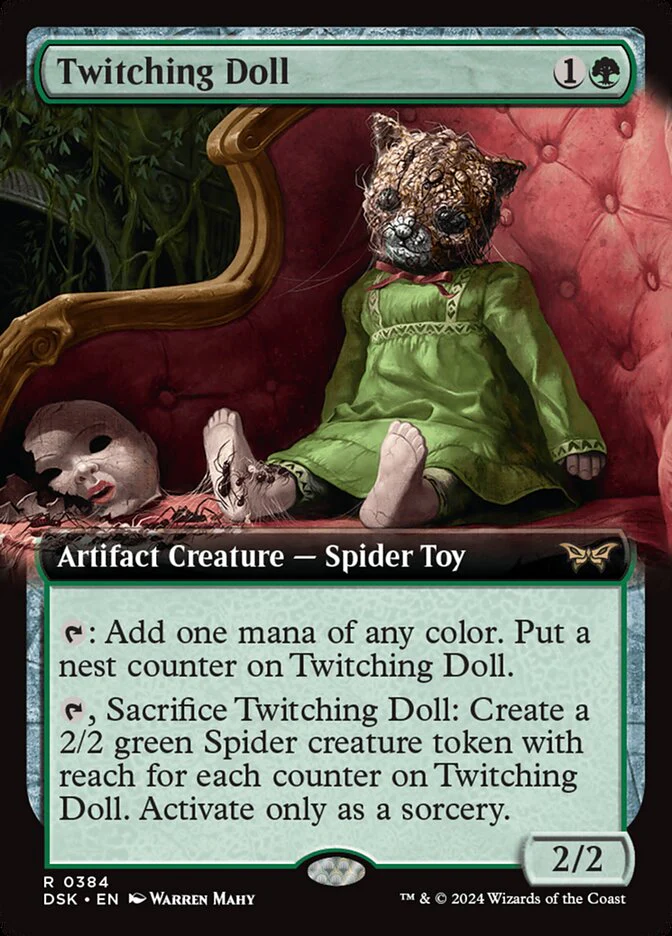Twitching Doll 384/286 (Duskmourn: House of Horror)  - Extended Art Foil