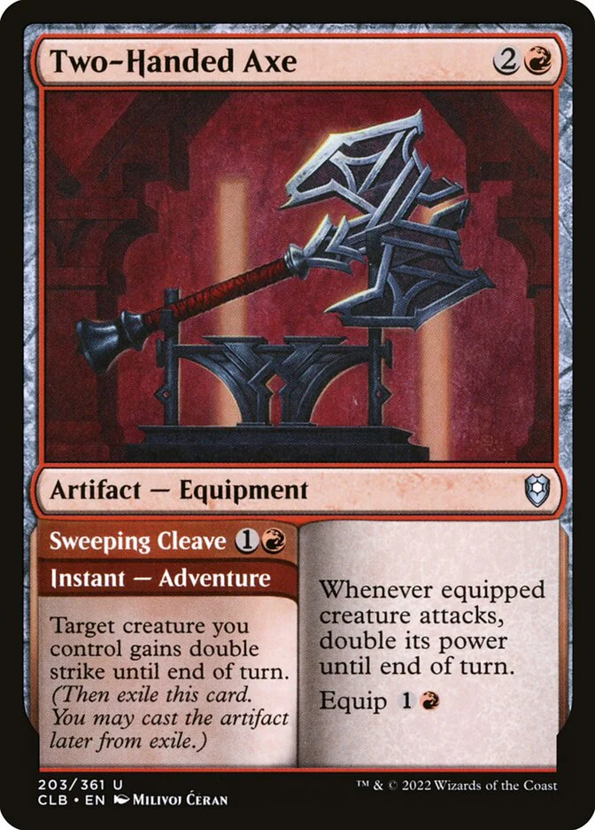 Two Handed Axe 203 (Commander Legends: Battle for Baldur's Gate)  - Foil