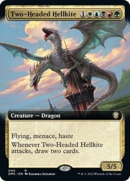 Two Headed Hellkite Extended Art 90/50 (Commander: Dominaria United)