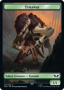 Tyranid Tyranid Gargoyle Double Sided Token Surge Foil 17 // 9 (Universes Beyond: Warhammer 40,000)  - Surge Foil