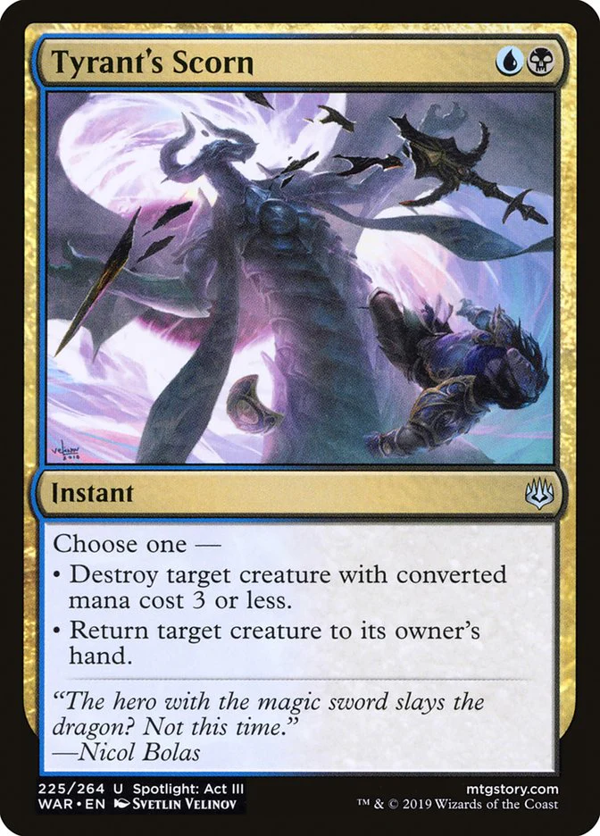 Tyrant's Scorn 225/264 (War of the Spark)  - Foil