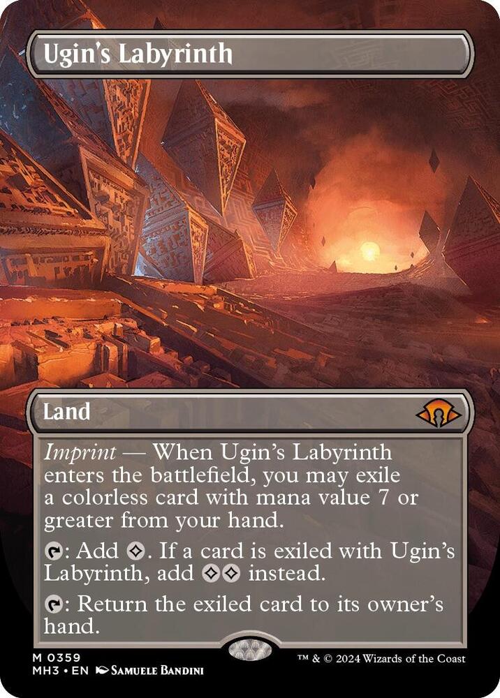 Ugin's Labyrinth 359/319 (Modern Horizons 3)  - Borderless Foil