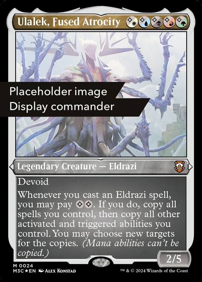 Ulalek Fused Atrocity Display Commander Ripple Foil Thick Stock 151 (Commander: Modern Horizons 3) - Foil