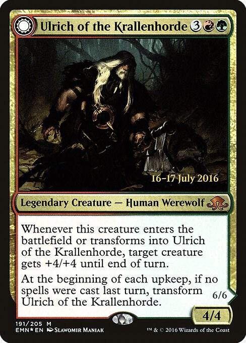 Ulrich of the Krallenhorde 191s/77 (Prerelease Cards)  - Foil
