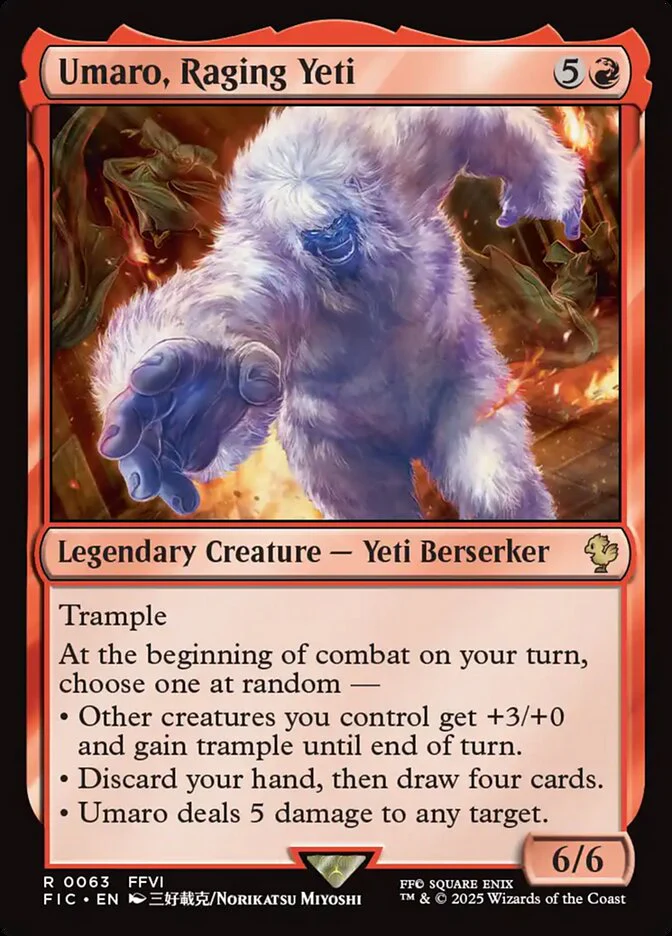 Umaro, Raging Yeti 63/100 (Commander: FINAL FANTASY)