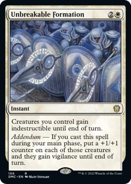 Unbreakable Formation 106/50 (Commander: Dominaria United)
