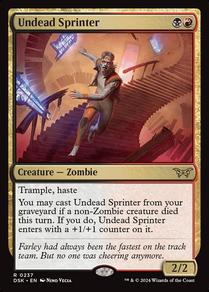Undead Sprinter 237/286 (Duskmourn: House of Horror)  - Foil