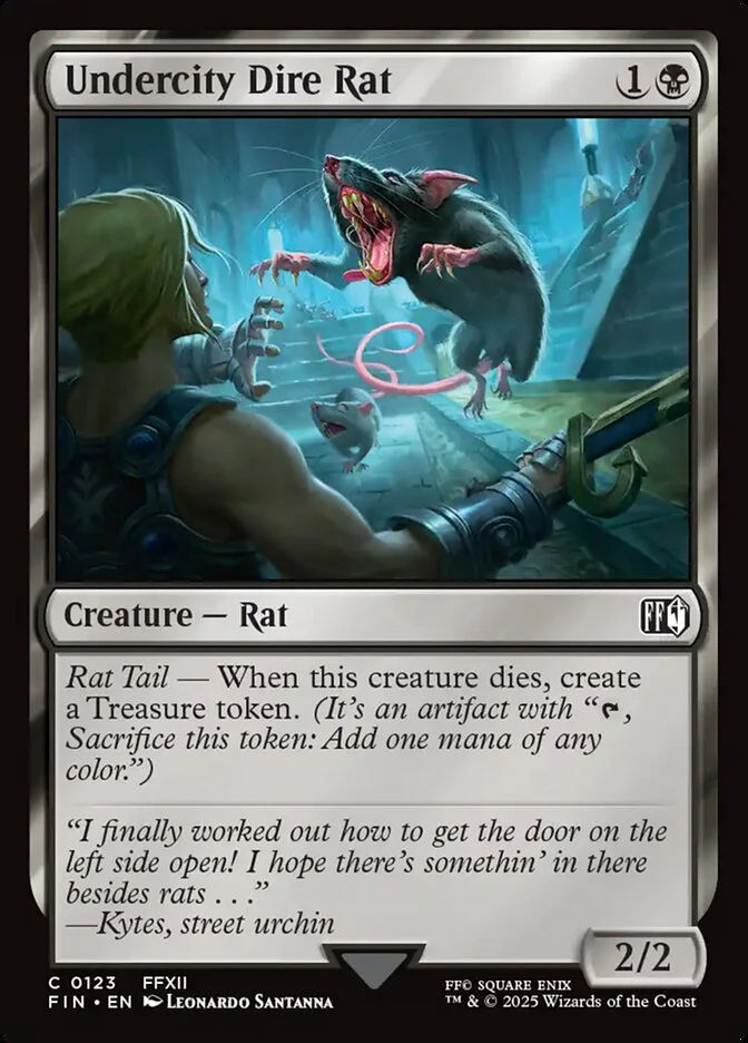 Undercity Dire Rat 123/309 (FINAL FANTASY)  - Foil