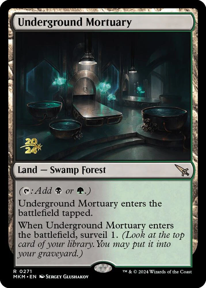 Underground Mortuary 271s/182 (Prerelease Cards)  - Foil