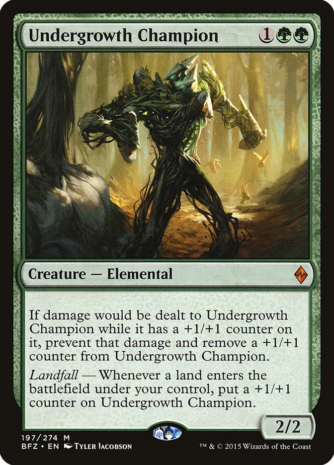 Undergrowth Champion 197/274 (Battle for Zendikar)  - Foil