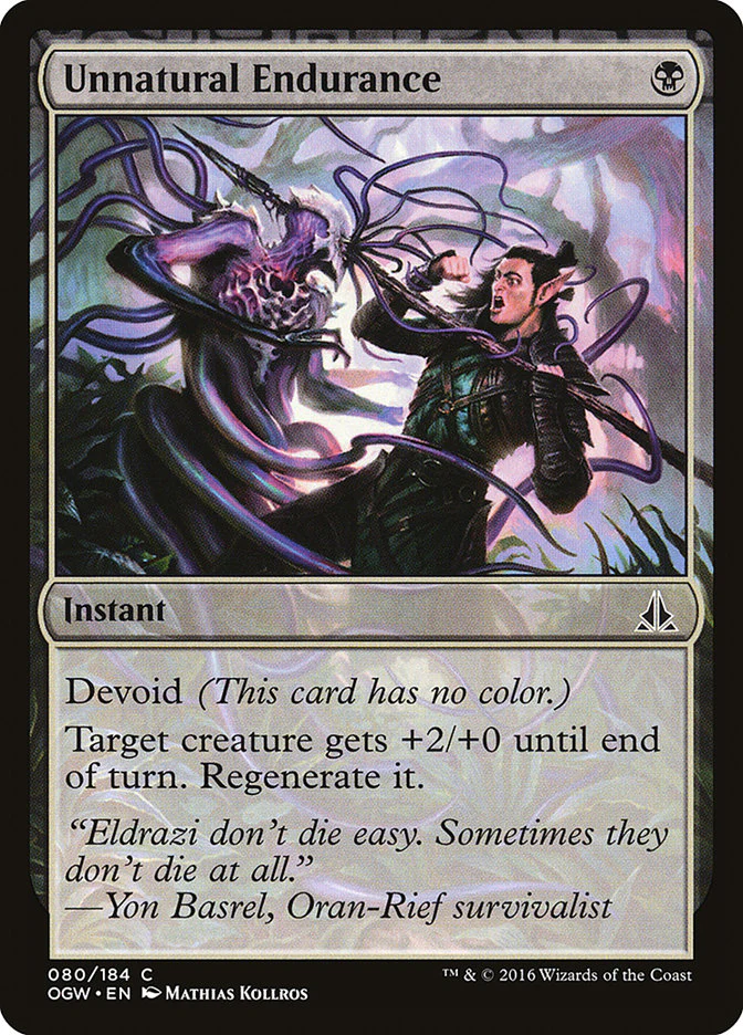 Unnatural Endurance 80/184 (Oath of the Gatewatch)