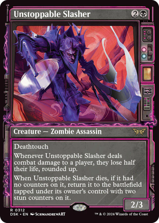 Unstoppable Slasher 312 (Duskmourn: House of Horror)  - Showcase Foil