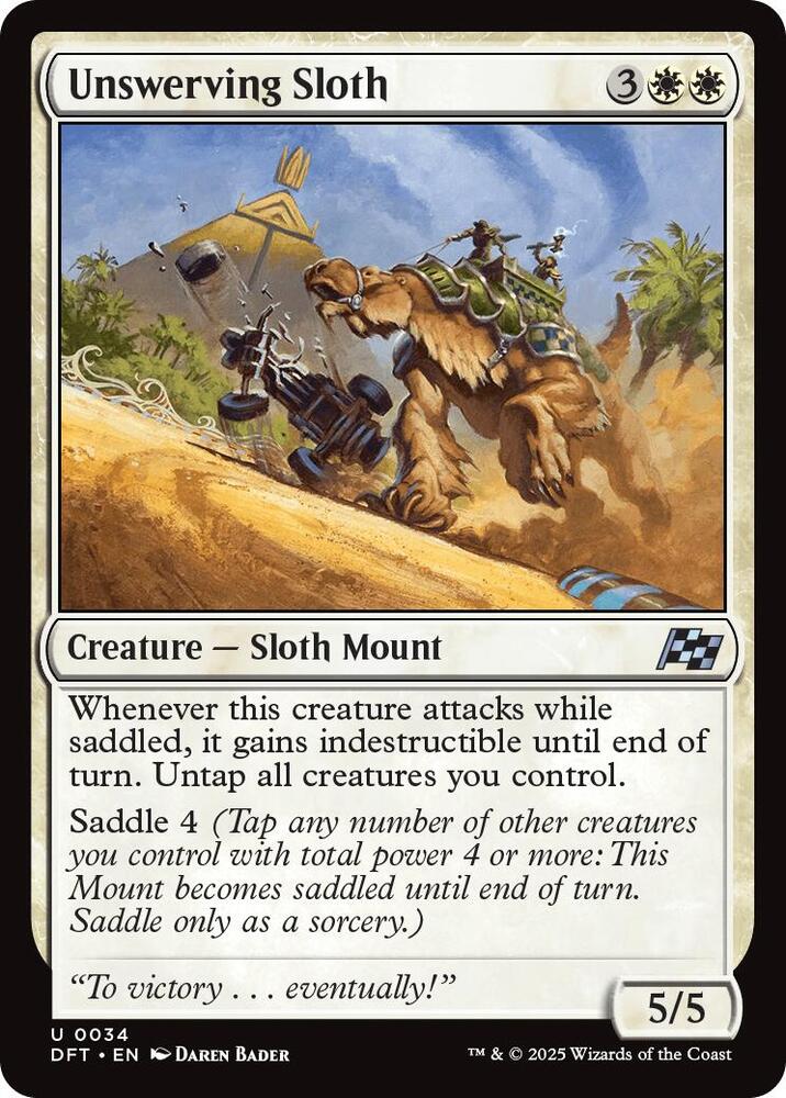 Unswerving Sloth 34/291 (Aetherdrift)