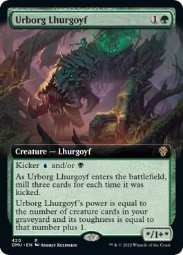 Urborg Lhurgoyf Extended Art 420/281 (Dominaria United)  - Foil