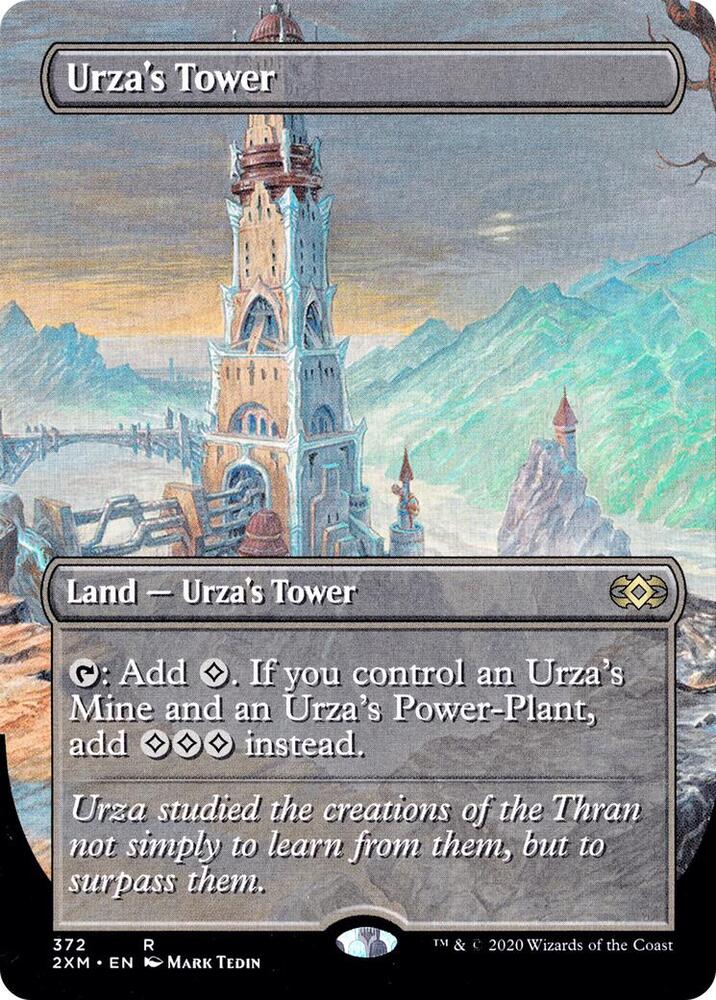 Urza's Tower 372/332 (Double Masters)  - Borderless Foil