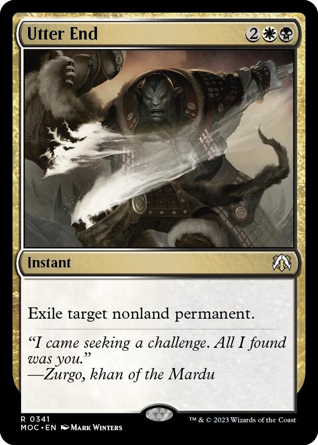 Utter End 341/444 (Commander: March of the Machine)