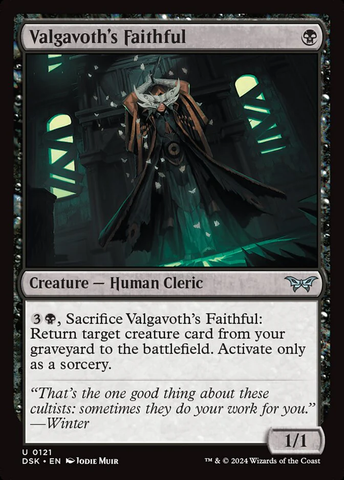 Valgavoth's Faithful 121/286 (Duskmourn: House of Horror) - Foil