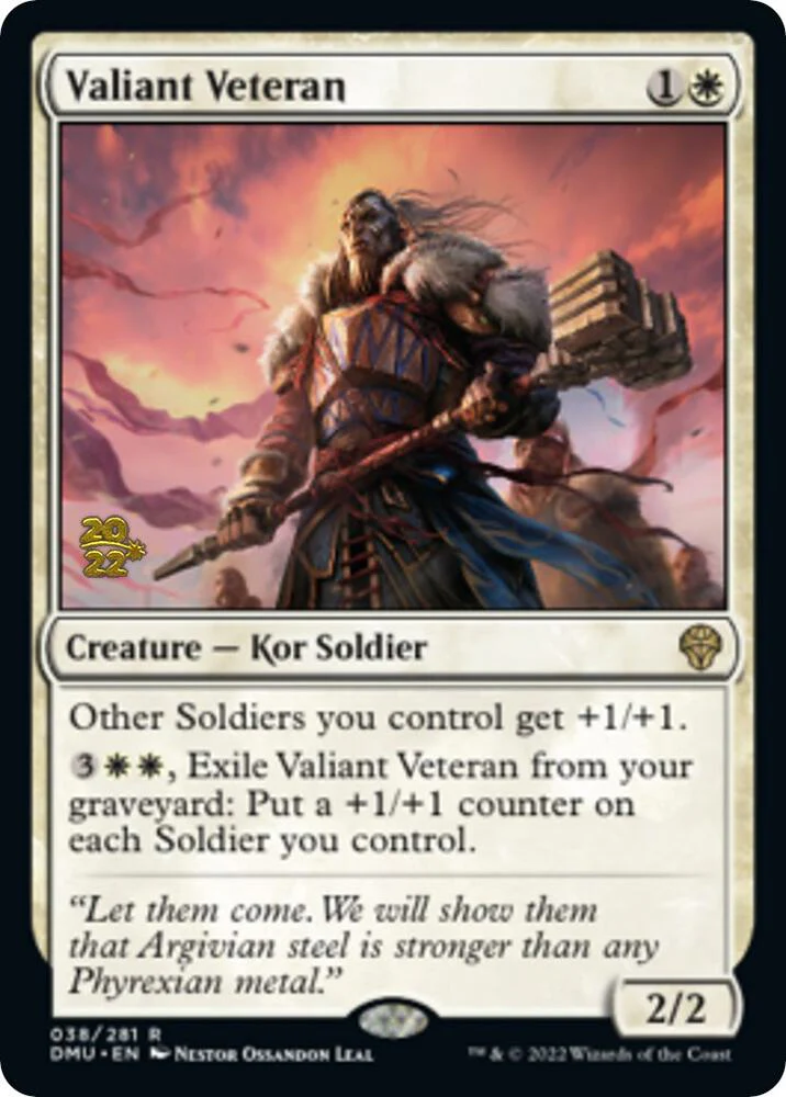 Valiant Veteran 38s/161 (Prerelease Cards)  - Foil