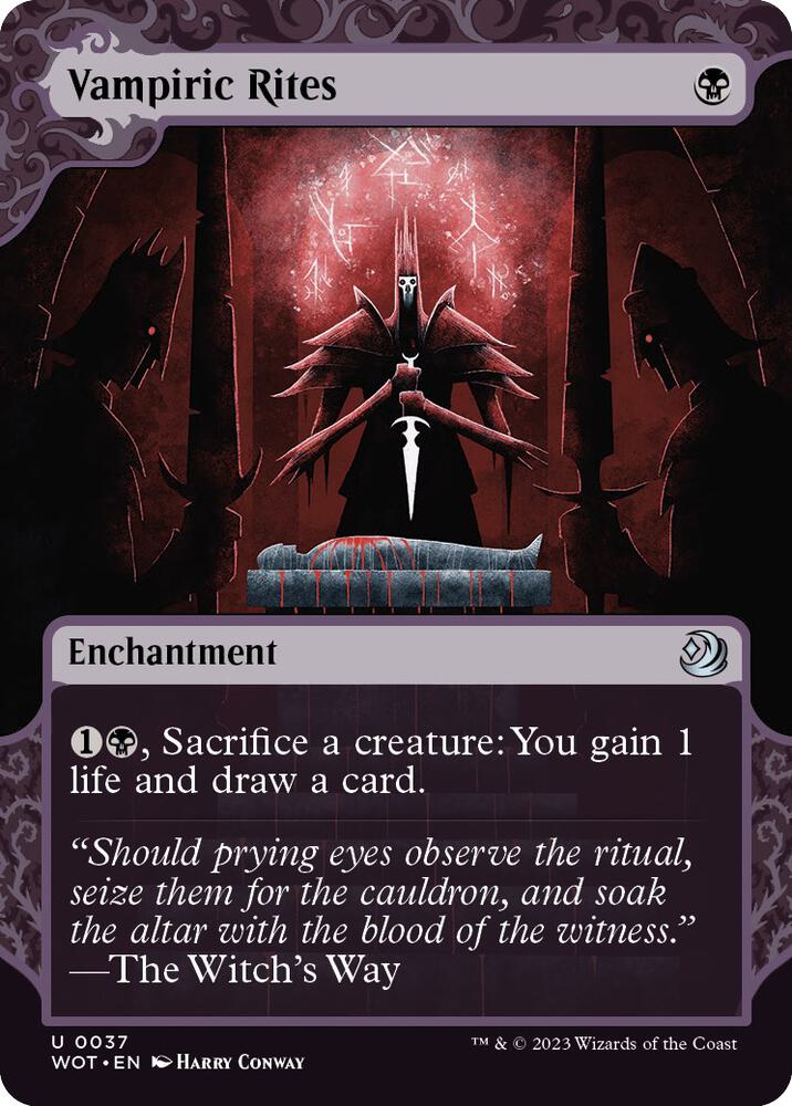 Vampiric Rites 37/63 (Wilds of Eldraine: Enchanting Tales)  - Showcase Foil