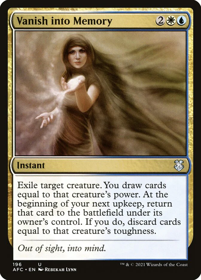 Vanish into Memory 196/62 (Commander: Adventures in the Forgotten Realms)