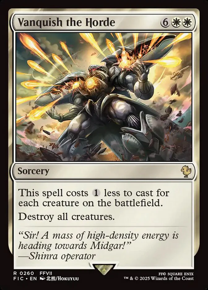 Vanquish the Horde 260/100 (Commander: FINAL FANTASY)