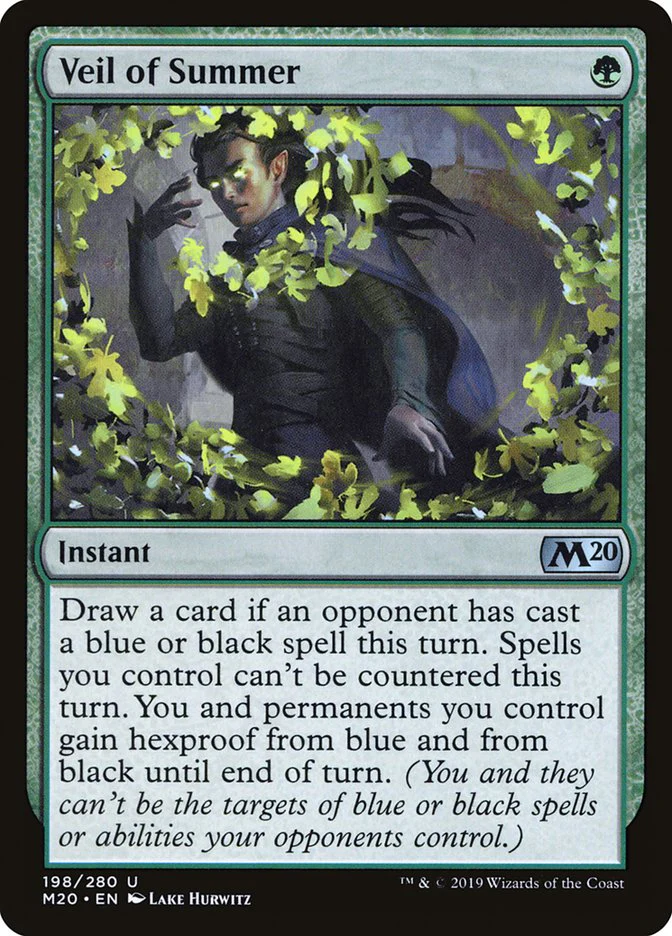 Veil of Summer 198 (Core Set 2020)  - Foil