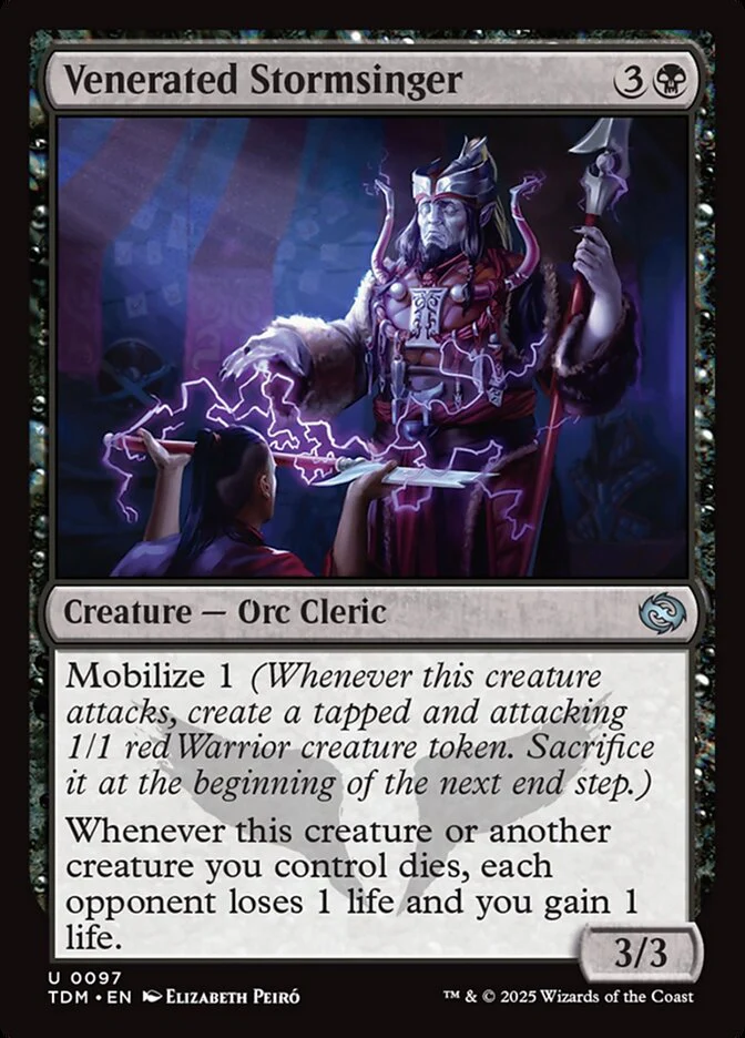 Venerated Stormsinger 97/291 (Tarkir: Dragonstorm)  - Foil