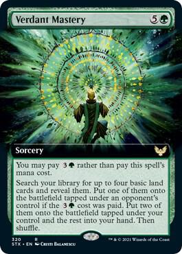 Verdant Mastery Extended Art 320/275 (Strixhaven: School of Mages)  - Foil