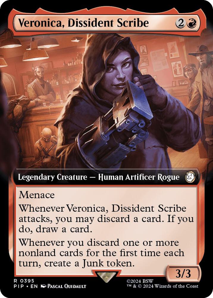 Veronica, Dissident Scribe 395/326 (Universes Beyond: Fallout)  - Extended Art Foil