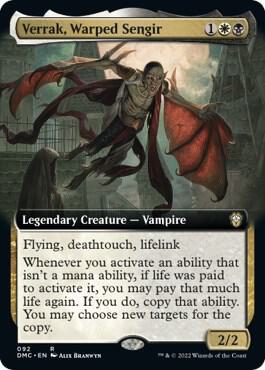 Verrak Warped Sengir Extended Art 92/50 (Commander: Dominaria United)