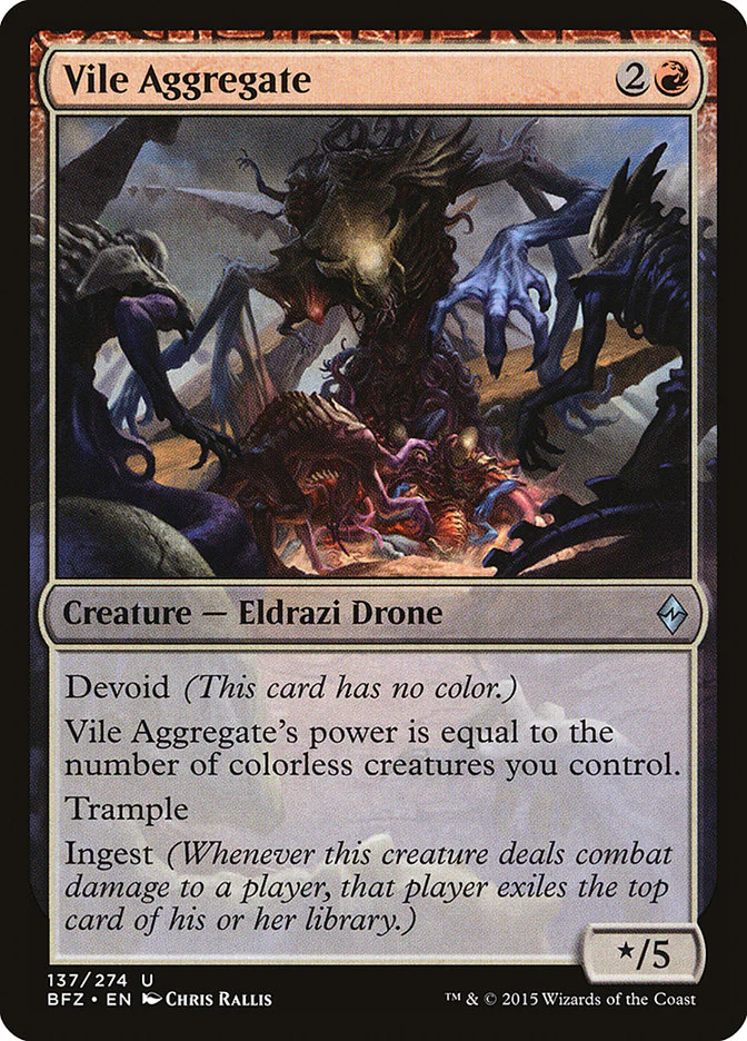 Vile Aggregate 137/274 (Battle for Zendikar) - Foil