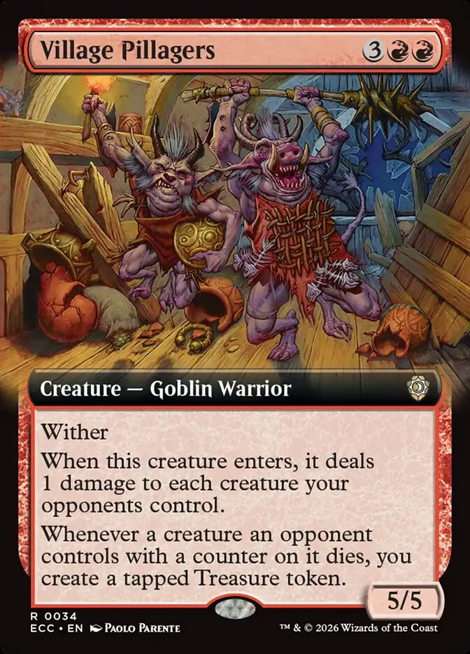Village Pillagers Extended Art 34/176 (Commander: Lorwyn Eclipsed)