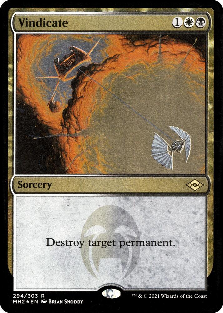 Vindicate Foil Etched 294 (Modern Horizons 2)  - Foil